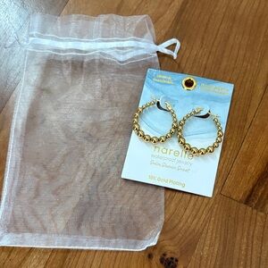 Gold Plated Hoop Earrings